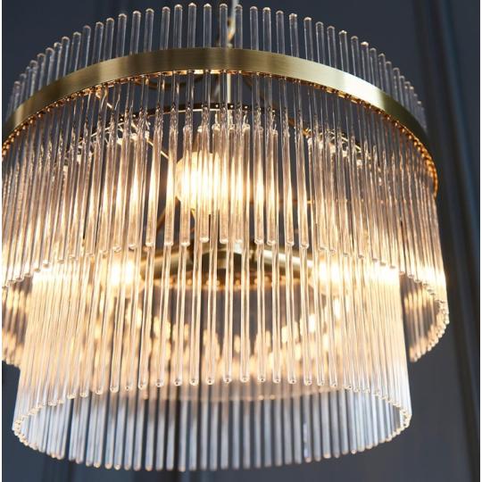elegantne obcianske krystalovy luster bronz klasicke obyvacie izby osvetlenie lampa zavesenie jedalen skleneny krystal sklenena tycikova zamok vila renovacia interierovy dizajn.jpg